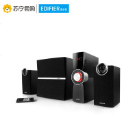 Edifier/漫步者 C2XB 无线蓝牙台式音箱2.1声道重低音炮家用音响 黑色
