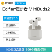 EDIFIER/漫步者MiniBuds2无线蓝牙耳机半入耳式真无线降噪通话高音质运动