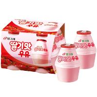 宾格瑞 草莓味牛奶饮料238ml*4