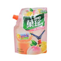菓珍果味冲饮固体饮料壶嘴装甜橙蜜桃混合味400g/袋