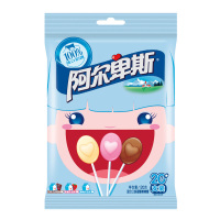 阿尔卑斯心形棒棒糖混合口味20支水果酸奶味120g