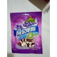 阿尔卑斯乐嚼Q凝胶糖果葡萄牛奶味60g