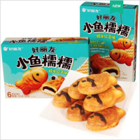 好丽友小鱼糯糯 糯米红豆味 168g