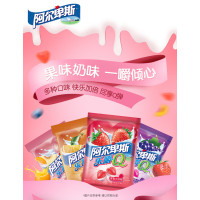 阿尔卑斯果然好Q25%果汁啫喱桃子梅子味45g