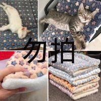 宠物狗狗泰迪猫窝四季通用保暖加厚半封闭冬天垫子床睡觉猫咪用品 颜色随机发 S[推荐奶猫奶狗]40cm