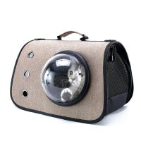 猫包太空舱宠物猫背包侧开门透明透气便携式双肩宠物包猫咪用品 手提款1-8斤 标准四件套