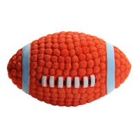 宜特狗狗玩具耐咬磨牙发声球宠物大中小型犬泰迪金毛训练骨头飞盘 小号橄榄球9cm