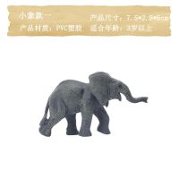 野生实心仿真动物 亚洲象非洲象泰国大象猛犸象模型儿童认知玩具 小象
