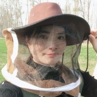 蜂具养蜂工具防蜂牛仔帽蜂帽高清纱网养蜂蜂衣蜂帽养蜜蜂养蜂工具