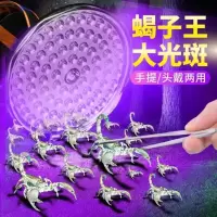 蝎子灯捕蝎灯头戴照蝎灯超亮可充电紫光灯强光紫外线灯新款锂电[7月2日发完] 82颗灯珠[手拿+头戴]+2个镊子