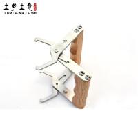 蜂具不锈钢巢框夹提蜂脾夹子巢框夹子木柄巢框夹子养蜜蜂工具