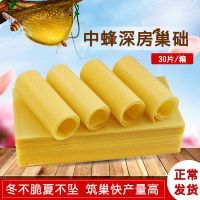 中蜂巢础八千蜜蜂巢脾深房巢础片蜂蜡片土蜂箱巢皮 普通中蜂巢础