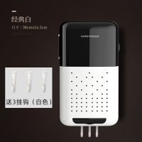 家用带盖防尘筷笼子筷子筒壁挂式沥水筷子篓餐具收纳盒厨房置物架 [时尚白] 升级送挂钩