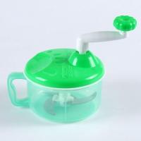捣蒜泥神器捣蒜器家用搅蒜器手动绞肉机打辣椒神器蔬菜粉碎机搅馅 手摇款 1.5L 3刀片 绿色