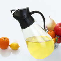 M034油瓶自动开盖家用厨房玻璃油壶大号防漏酱油瓶醋瓶 550黑色自开盖