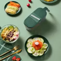 小熊切菜神器土豆丝切丝神器家用厨房多功能切片机削擦丝器刨丝器 绿色
