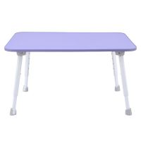 lananana升降床上折叠桌五档伸缩调节懒人桌26~38cm学生宿舍神器 紫色新款升降桌