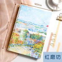 b5笔记本本子加厚16k简约ins风线圈本子网格本大学生A4记事本批发 世界名画-红磨坊