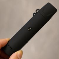 悦克RELX一代保护套锐刻硅胶套送金属龙骨链挂链锐克1代保护壳 一代黑色硅胶套+银色龙骨链