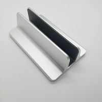 铝合金笔记本竖放立式支架macbookpro桌面电脑直立可调节收纳底座 太空银