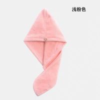 干发帽女超强吸水速干擦头发包头巾帽洗头发帽子快速干发毛巾浴帽 浅粉色1条 加厚单层