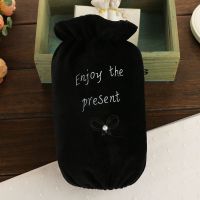 秋冬季短款袖套女白色袖头毛绒厨房清洁学生可爱护袖成人防污套袖 黑色