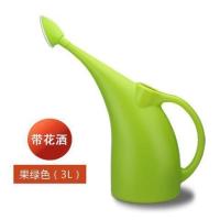 家用大容量洒水壶5L 8L 9L 12L塑料喷壶浇花壶淋水壶长嘴花洒园艺 3L果绿色带花洒(B038)