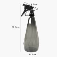喷水壶洒水器气压式高压园艺喷雾器瓶浇花家用小水壶消毒浇水喷壶 手持款1L[烟灰色]