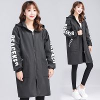 加绒罩衣成人男女厨房防水保暖长袖外套工作服立领帽子可拆卸zt 女士黑色防水加绒（帽子可拆卸） 2XL码130斤-160斤