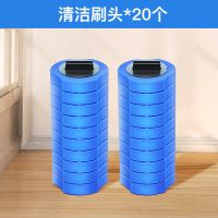 居家愿望一次性马桶刷子套装家用可抛替换头清洁无死角洗厕所神器 原装清洁刷头20枚