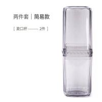 旅行洗漱杯套装女士旅游洗漱包男士商务出差便携洗护收纳包分装瓶 [简易款] 优雅灰