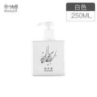 洗发水沐浴露小空瓶按压式大容量化妆品洗手乳液旅行分装瓶套装 250毫升白色洗手液空瓶一个