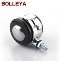 4只2寸丝牙M8脚轮合金万向轮 家具轮 茶几桌滑轮 静音万向轮