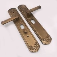 防盗门把手家用进户门锁拉手大门锁把法老面板手柄入户门锁通用型 单活拉手一付 配5厘米门厚度