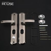 防盗门把手通用型加厚面板门锁老式门配件家用拉手大门锁具手柄 单活 左内