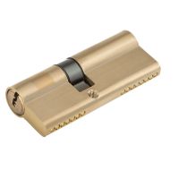 奇粤防盗门锁芯超c级门锁通用型家用锁心大门全铜进户门防盗锁d级 纯正铜65中(壹個包装)