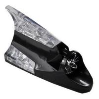 汽车爆闪灯 鲨鱼鳍风力灯 七彩节能风能灯 车顶装饰灯 防追尾天线 风力鲨鱼 黑色