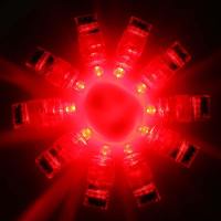 刺身灯防水闪光七彩摆件变色diy装饰品装饰灯用品艺术摆盘小灯通 红色刺身灯10只装