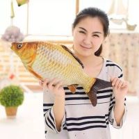 创意仿真鲤鱼抱枕鲫鱼抱枕鲫鱼毛绒玩具女生玩偶布娃娃生日礼物 鲫鱼抱枕 约40厘米