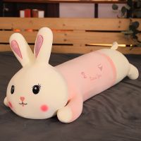 兔子抱枕毛绒玩具ins布娃娃女孩可爱女生玩偶少女心生日礼物女生 45厘米[收藏送精美礼品一份] 粉色