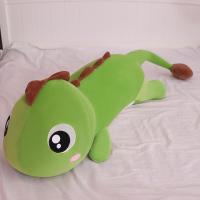 恐龙抱枕毛绒玩具公仔床上睡觉长条枕布娃娃女生玩偶儿童生日礼物 绿色大眼恐龙抱枕 60厘米[收藏店铺送卡通钥匙坠]