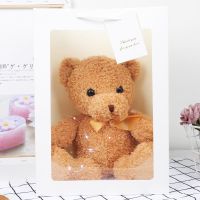 生日礼物女生闺蜜创意有意义送男女朋友同学的礼物手伴礼新年礼物 领结熊-棕熊 30厘米熊[送礼袋+灯串+贺卡]