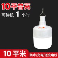充电式LED灯泡夜市灯超亮停电应急家用可移动户外摆摊地摊无线灯 10平[普亮款]续航1小时