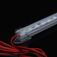 24v伏高亮LED灯管电瓶夜市灯低压蓄电池夜市地摊灯摆摊灯 24v透明罩0.25米+1米线 白