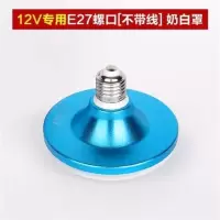 12VLED灯泡高亮节能灯夜市摆地摊电瓶灯直流48V伏60V电动车外接灯 白 12V专用E27螺口[不带线]三防灯