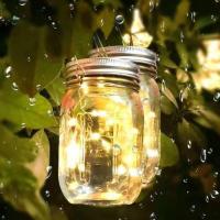 太阳能瓶子灯许愿瓶小挂灯民宿庭院装饰卧室温馨浪漫装饰灯 小号暖光