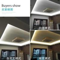 LED灯带 三色变光调节家装灯带遥控5730超亮120灯客厅吊顶彩灯条 其它 2835高亮白富美[暖+白+自然光]