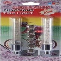 山地带开关32变气嘴灯死飞自行车灯配件装备5LED自行车风火轮彩灯 开关气门灯(一对)