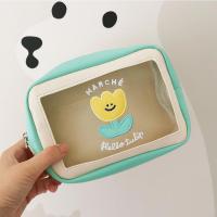 数码收纳包 大容量耳机鼠标数据线充电器移动电源宝电源保护套 白兰花朵