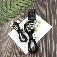 华为荣耀8/9XPRO 9/5i 数据线保护套保护线畅享9/10P耳机缠绕缠绳 普通套装 纯黑暴力熊